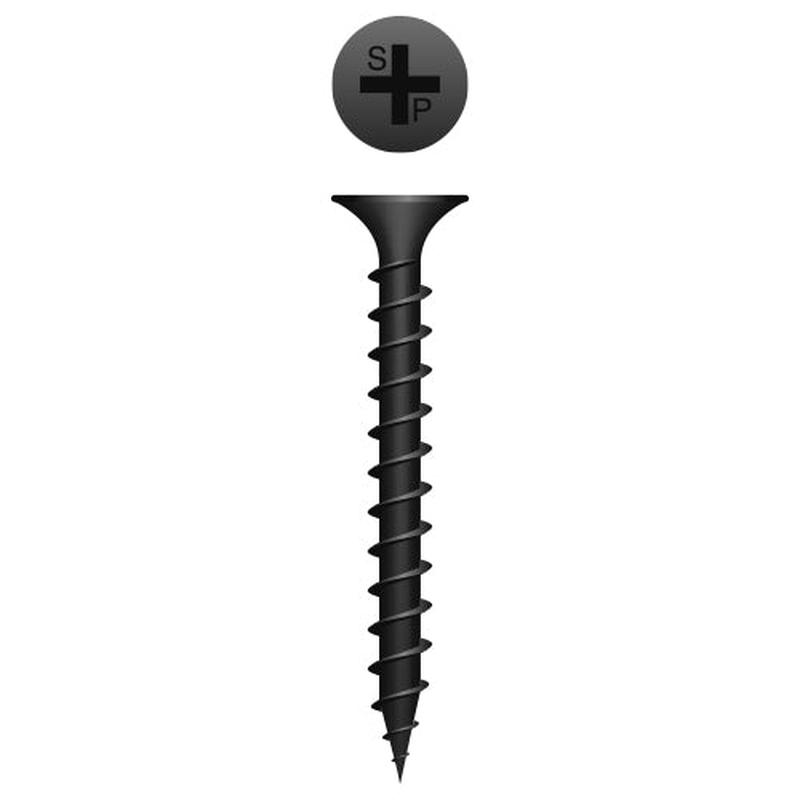 Strong-Point 812C Phillips Bugle Head, Coarse Thread, Phosphate Coated, 8 x 1-1/2, Box of 6,000 Drywall Screws
