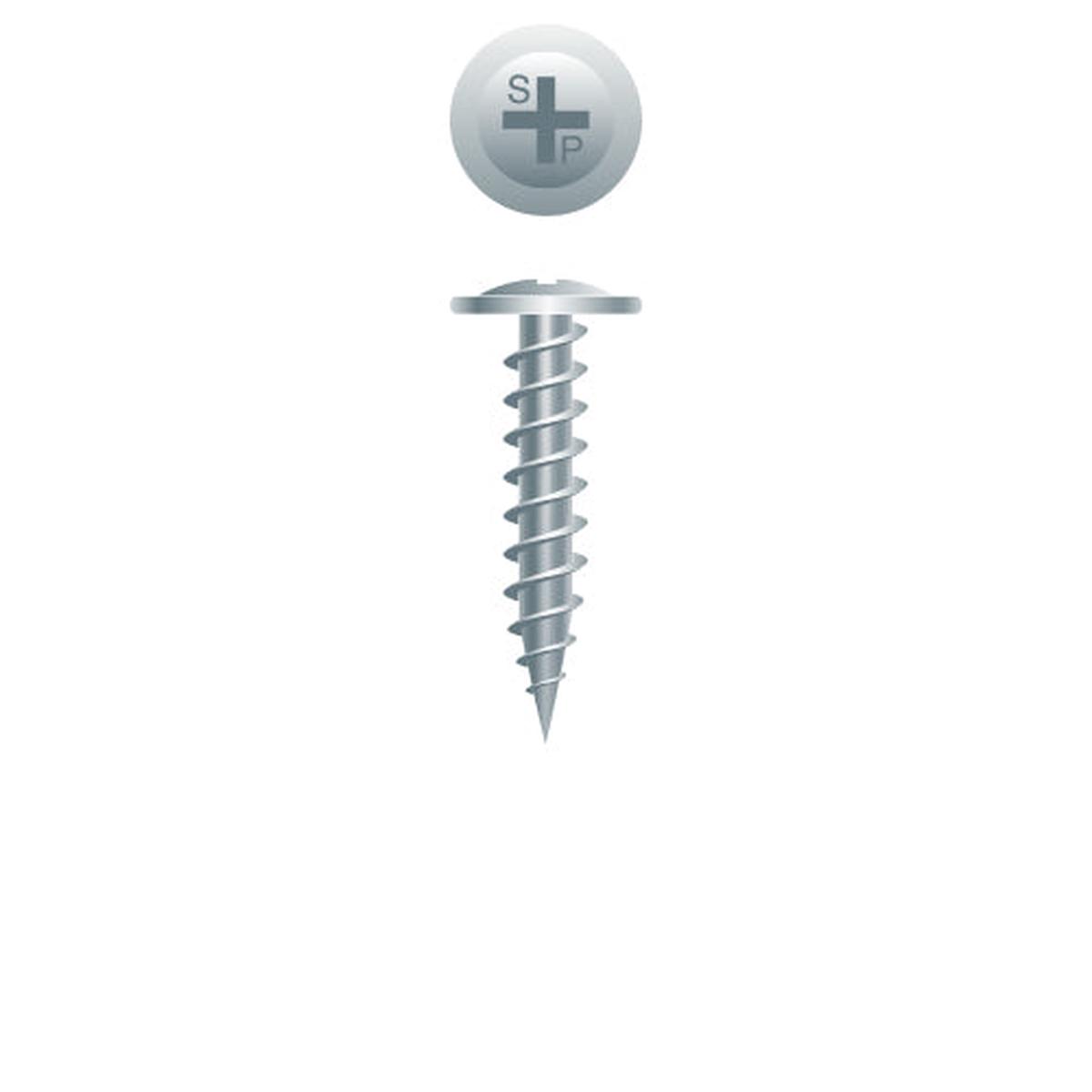 Strong-Point 88MZ Phillips Modified Truss Head, K-Lath, Zinc Plated, 8 x 1, Box of 5,000 Drywall Screws