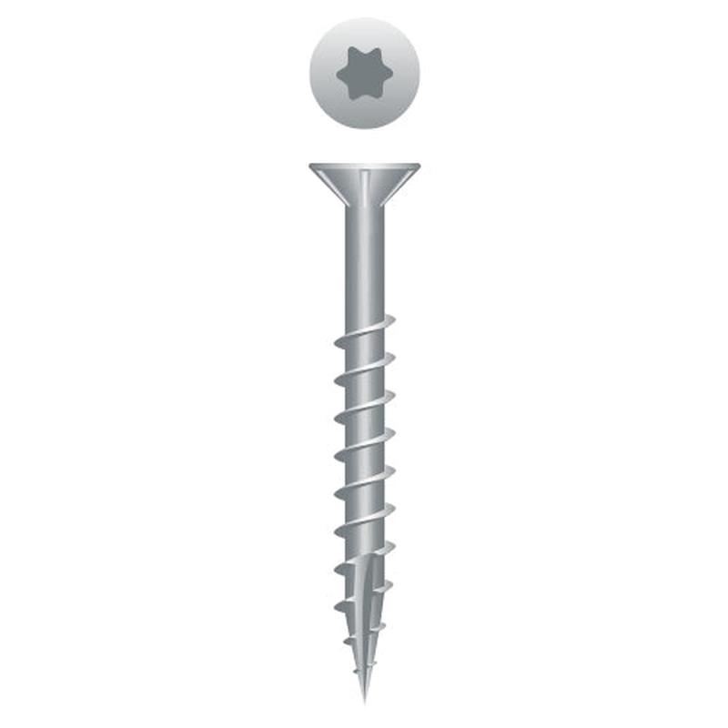 Strong-Point XT1031SS 305 Stainless Steel Star Drive Flat Head w/Nibs, Coarse Thread, Type ’17’, 10 x 3-1/2, Box of 1,000 Stainless Steel Screws