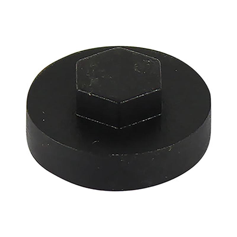 TIMCO Hex Head Cover Caps – Black – 16mm – 1000 Pieces Bag