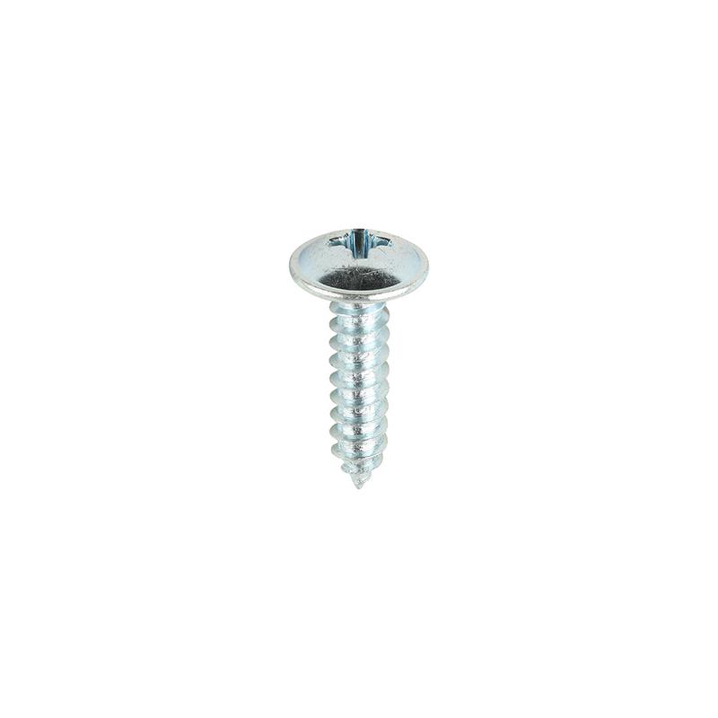 TIMCO Metal Tapping Screws – PZ – Flange – Self-Tapping – Zinc – 10 x 3/4 – 200 Pieces Box