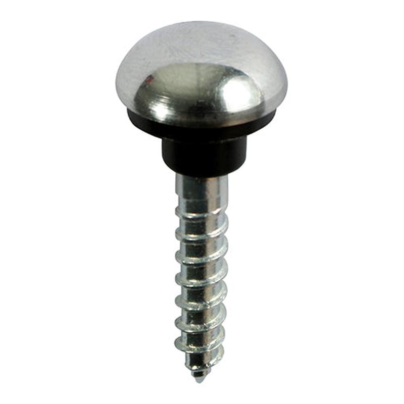 TIMCO Mirror Hanging Screws – Zinc – Chrome Dome – 8 x 1 1/2 – 200 Pieces Box