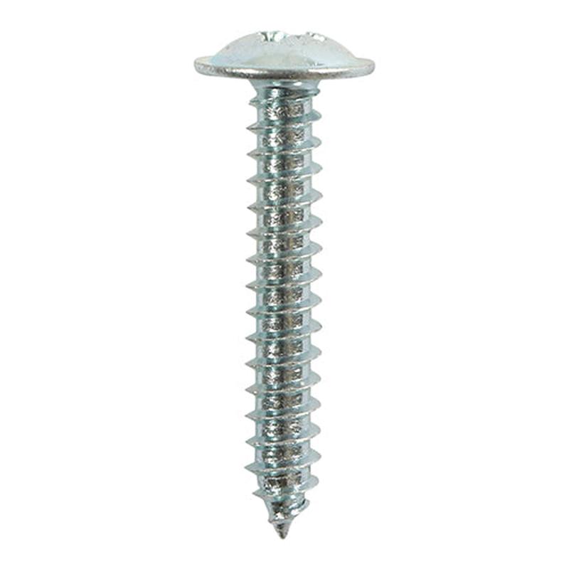 TIMCO Self-Tapping Screws – PZ – Flange Head – Zinc – 8 x 3/8 – 16 Pieces TIMpac