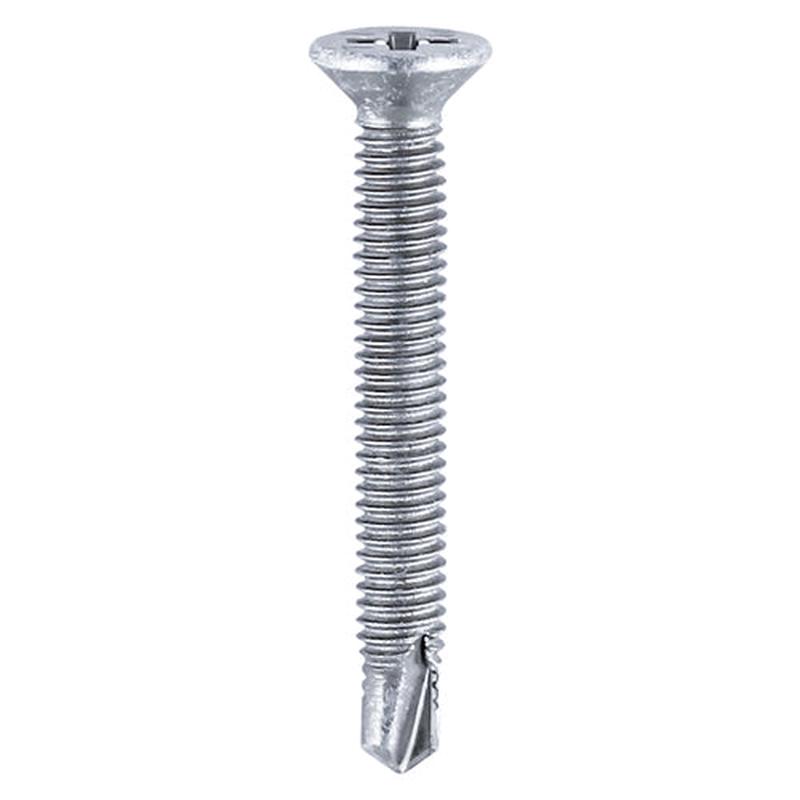 TIMCO Window Fabrication Screws – Countersunk – PH – Metric Thread – Self-Drilling Point – Zinc – M4 x 16 – 1000 Pieces Box