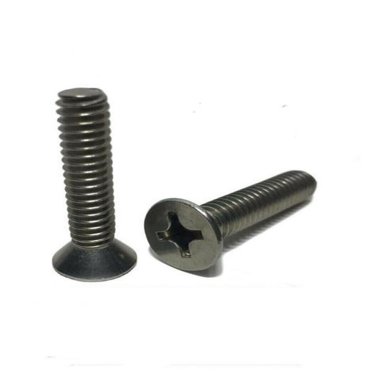 #10-32 x 1 1/4″ Phillips Flat Head Machine Screws Stainless Steel