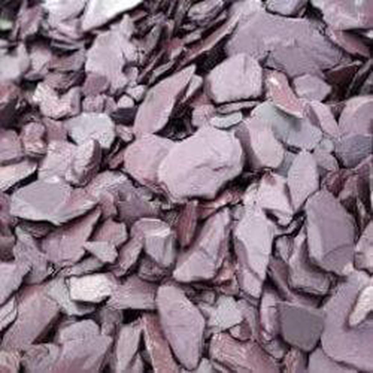 40mm Slate Chippings  Decorative Gravel for Gardens & Landscaping – Plum Bulk Bag 850kg