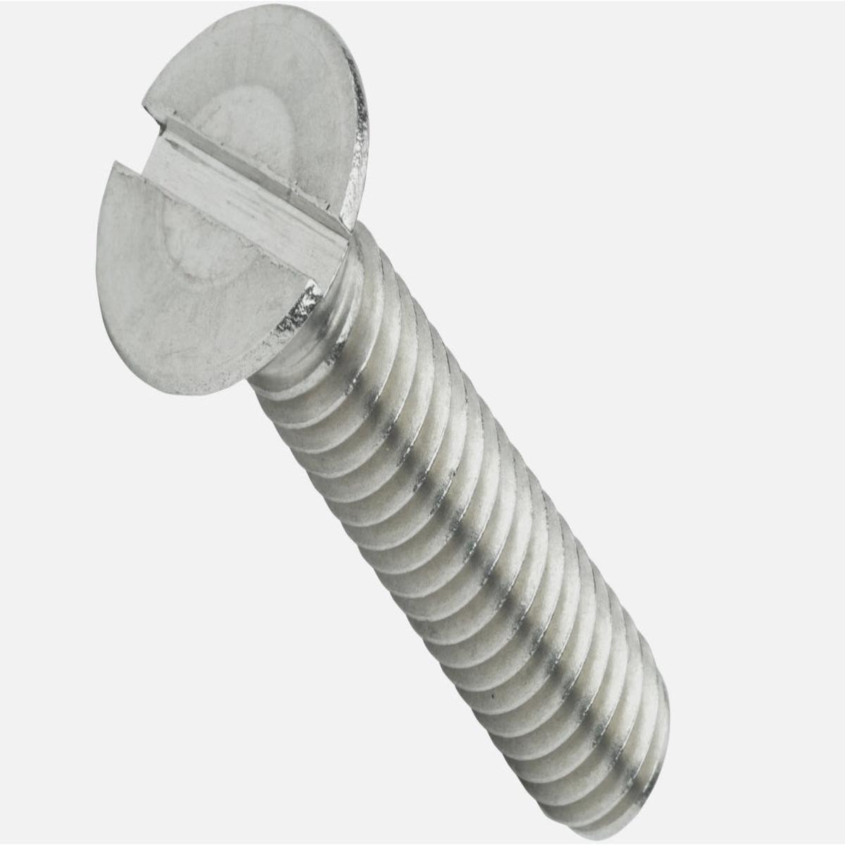 5/8″-11 x 3-1/2″ Slotted Flat Head Machine Screws Stainless Steel 18-8