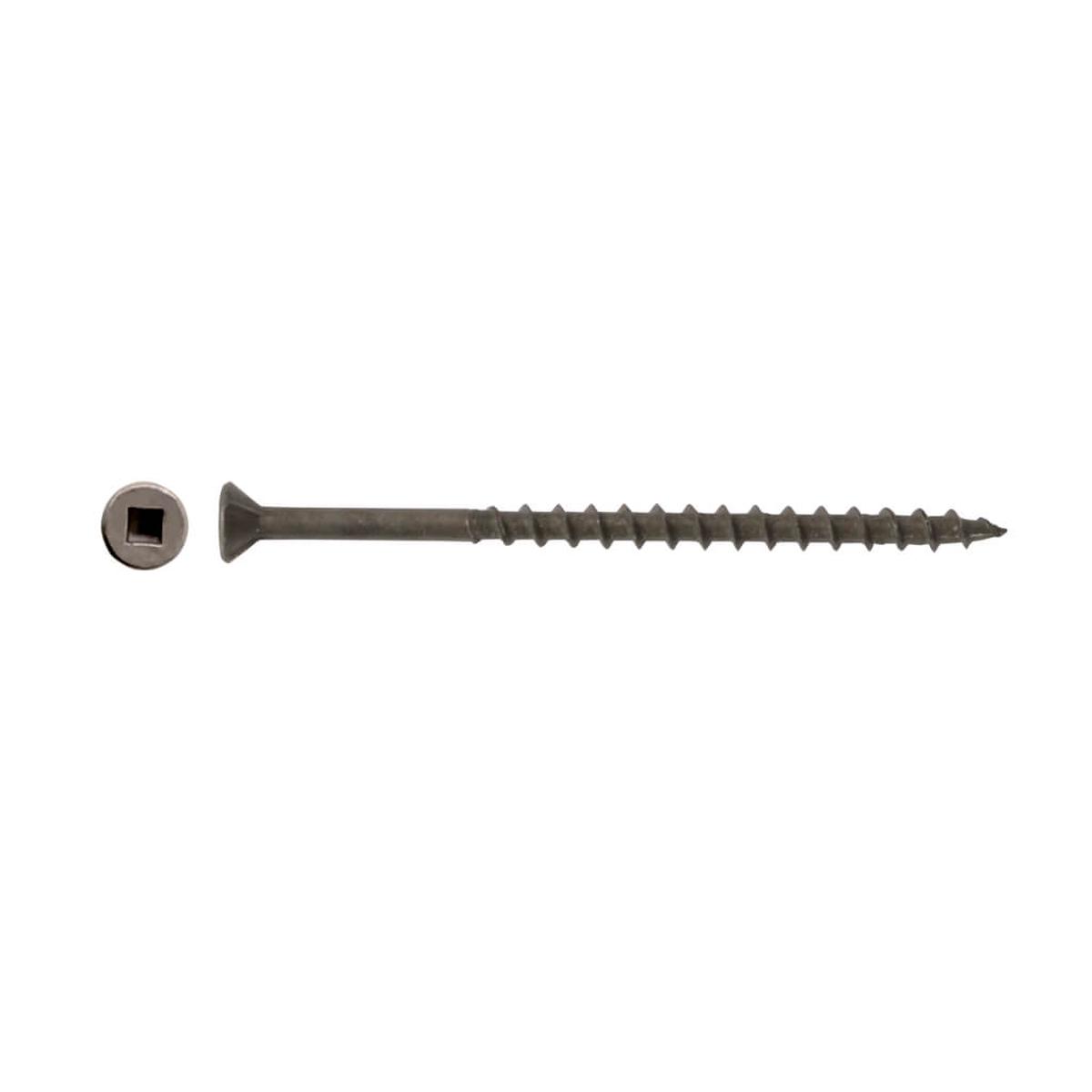 DuraDrive  8 x 3 in. Construction Screws, Bare, Flat Head, Square