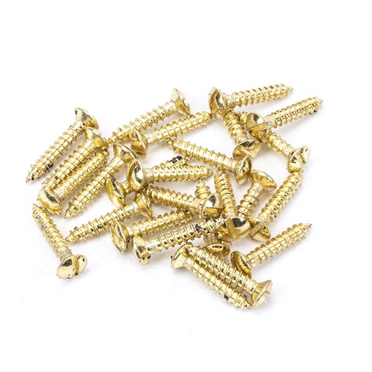 From The Anvil – Polished Brass SS 6x” Countersunk Raised Head Screws (25) – Polished Brass – 91264