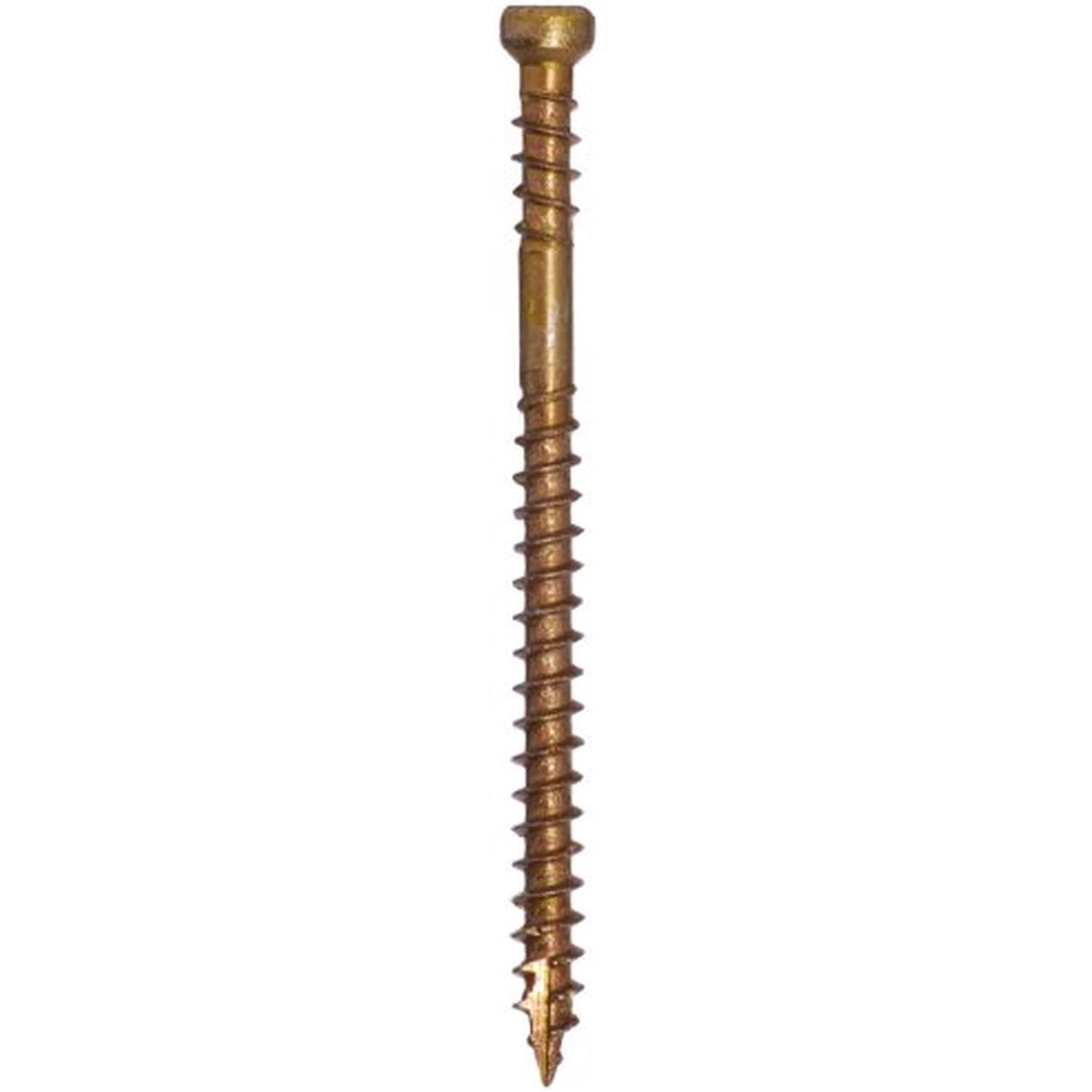 GRK Screws 16079 #8×2-1/2 Star Drive Trim Head Climatek Steel RT Composite Exterior Trim Screws, 605/Box