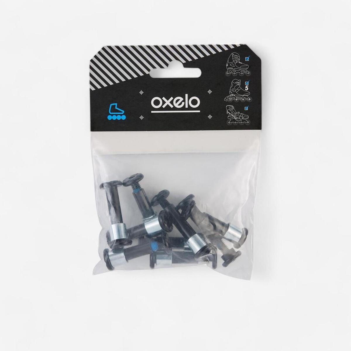Inline Skating Screws Pack:8+1 Screws and 8 Spacers – Aluminium Frame 8 mm Axles