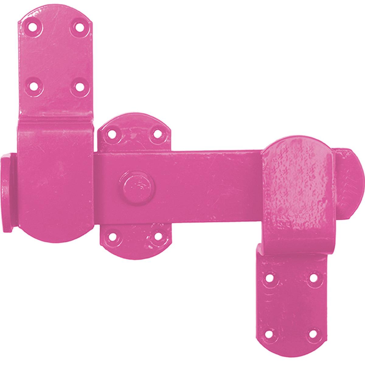 Kick-Over Stable Latch Sets Prepacked Secure & Convenient Stable Door Latches – Pink