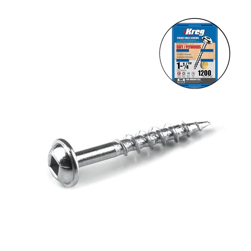 Kreg 1200pcs. Course Thread Pocket Hole Screw Set ( 32mm )