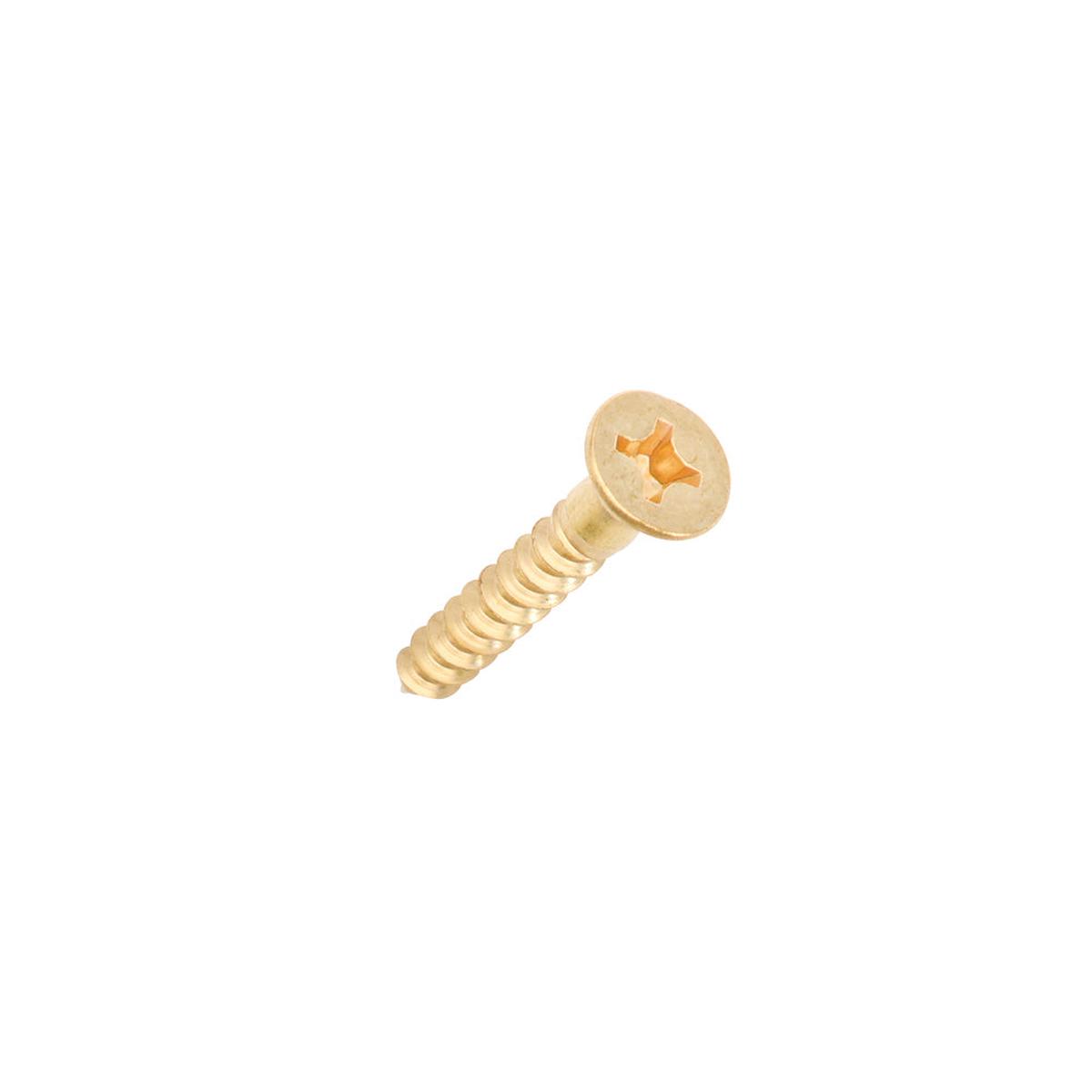 Large Flat Head Brass Screws – #9 x 3/4″ – 3 Pack