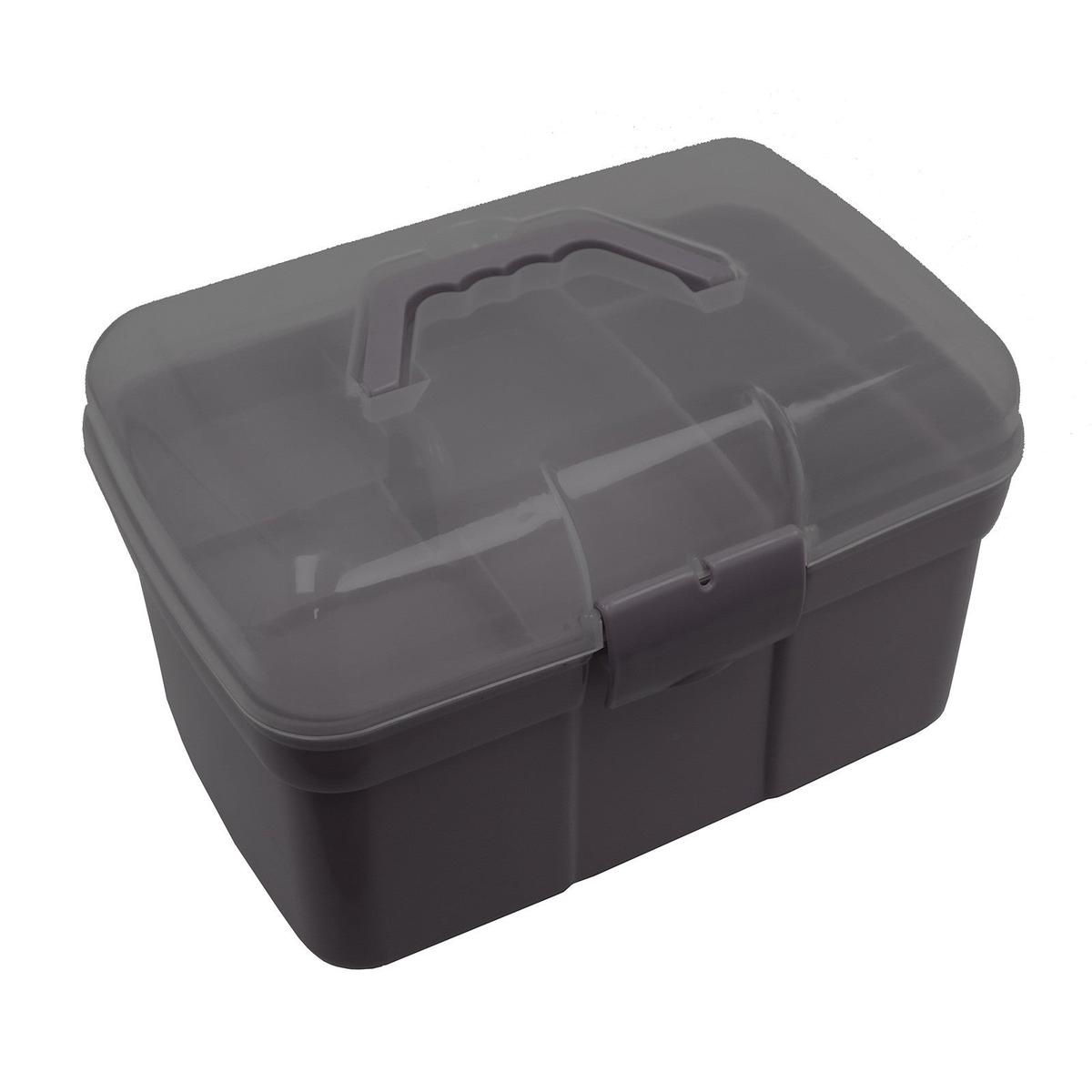 Plastic Grooming Box Durable & Portable Horse Grooming Storage – Black