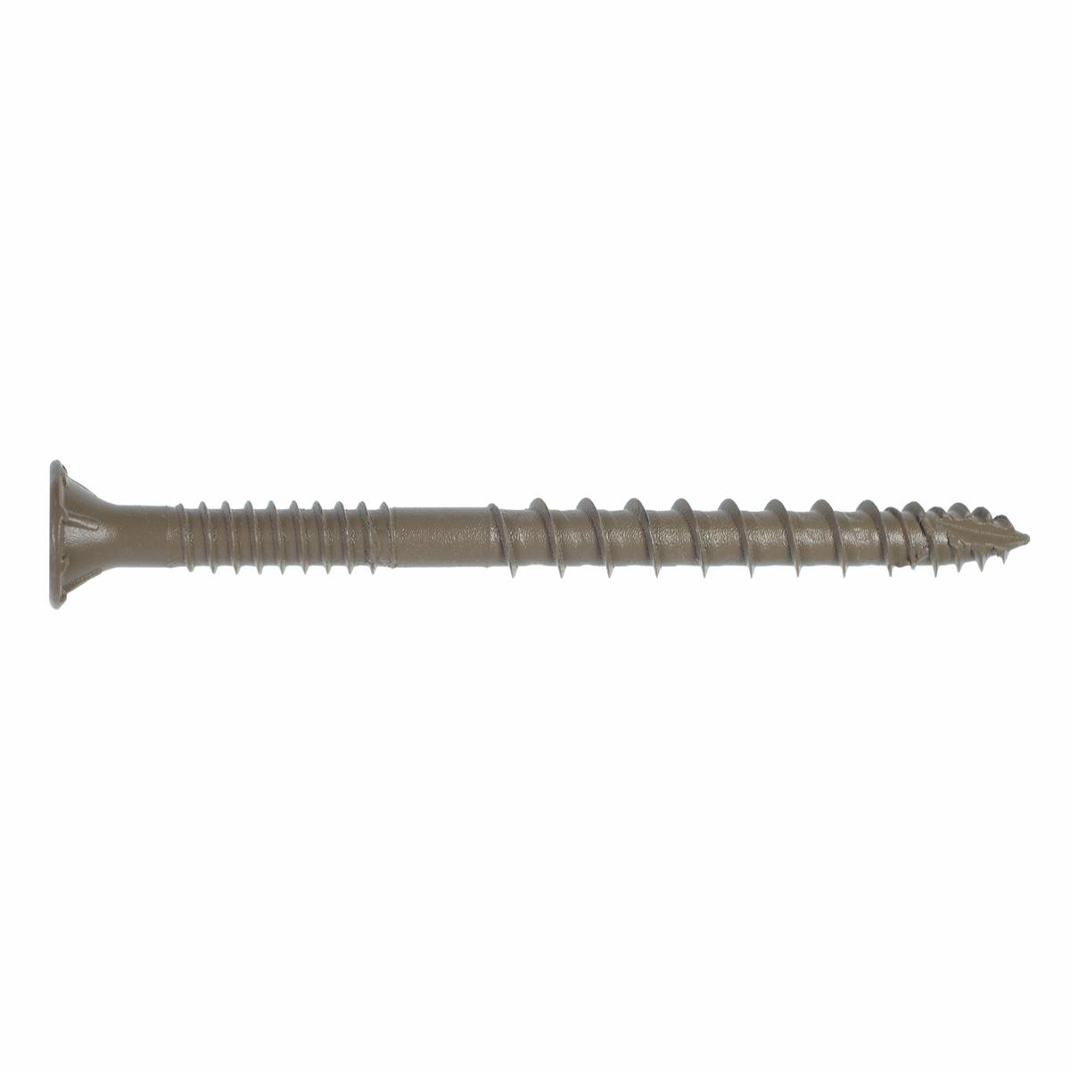 Simpson DSVT312MB Deck-Drive DSV WOOD Screw #10 x 3-1/2 in. T-25, Flat Head, Quik Guard, Tan