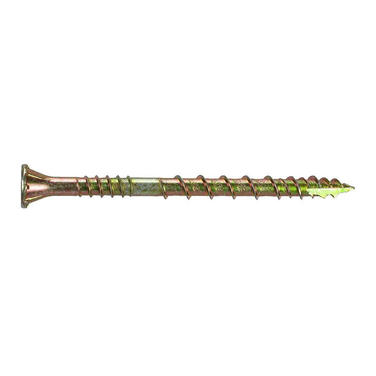 Simpson Strong-Tie CSVZ212R80 #10×2-1/2 in. Yellow Zinc Star Drive Bugle Head CSV Construction Screws, 80/Box