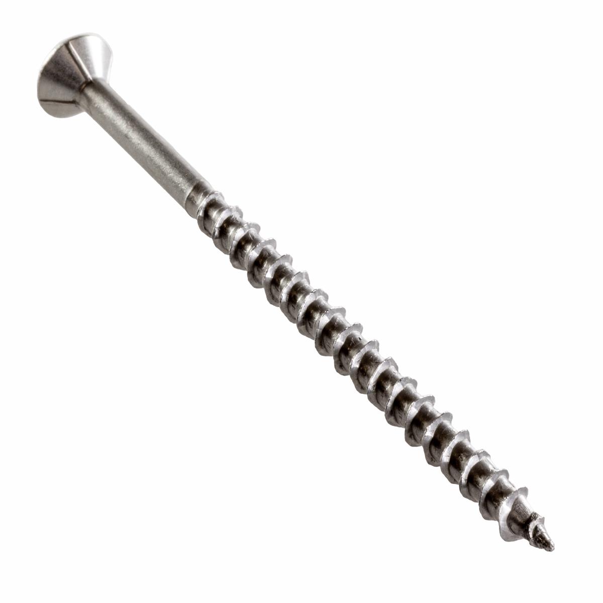 Simpson T12400WP-RP5 Deck-Drive DWP WOOD SS Screw #12 x 4 in. T-27, Flat Head, Type 316