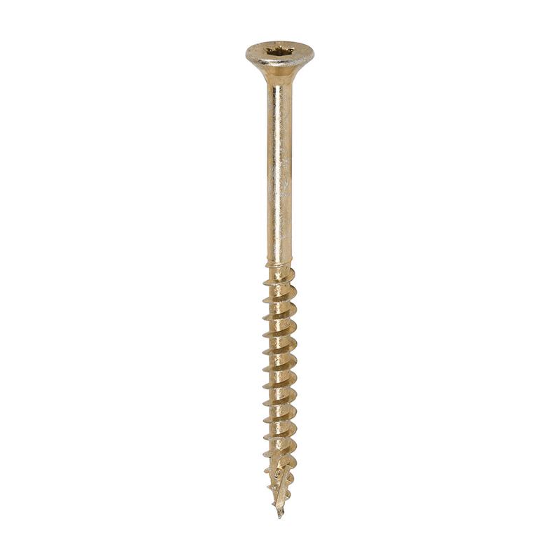 TIMCO C2 Clamp-Fix – TX – Double Countersunk with Ribs – Twin-Cut – Yellow – 5.0 x 70 – 200 Pieces Box