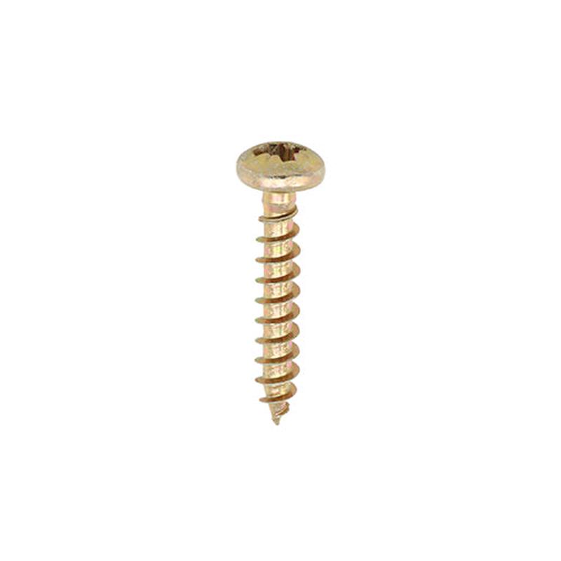 TIMCO Classic Multi-Purpose Screws – PZ – Pan Head – Yellow – 3.5 x 12 – 200 Pieces Box