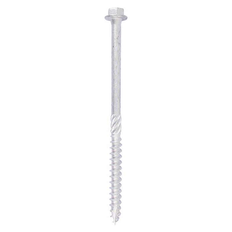 TIMCO Heavy Duty Timber Screws – Hex – Exterior – Silver – 8.0 x 120 – 10 Pieces TIMbag
