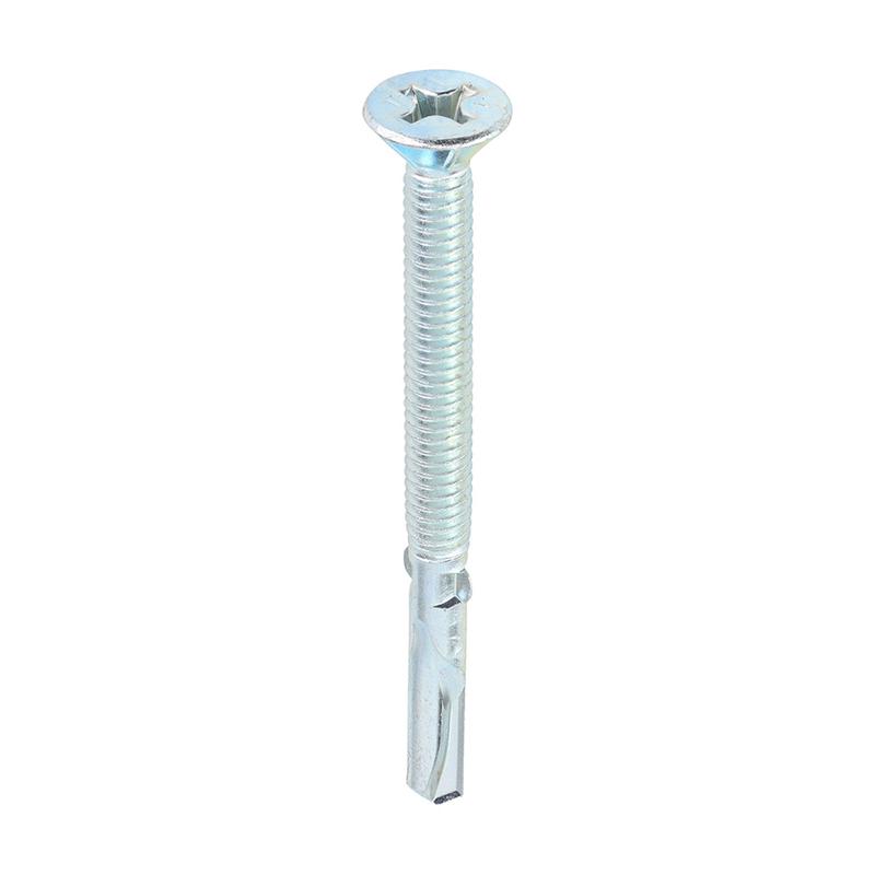 TIMCO Metal Construction Timber to Heavy Section Screws – Countersunk – Wing-Tip – Self-Drilling – Zinc – 5.5 x 65 – 200 Pieces Box