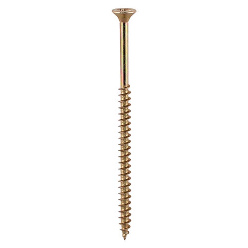TIMCO Solo Woodscrews – PZ – Double Countersunk – Yellow – 5.0 x 100 – 4 Pieces TIMpac