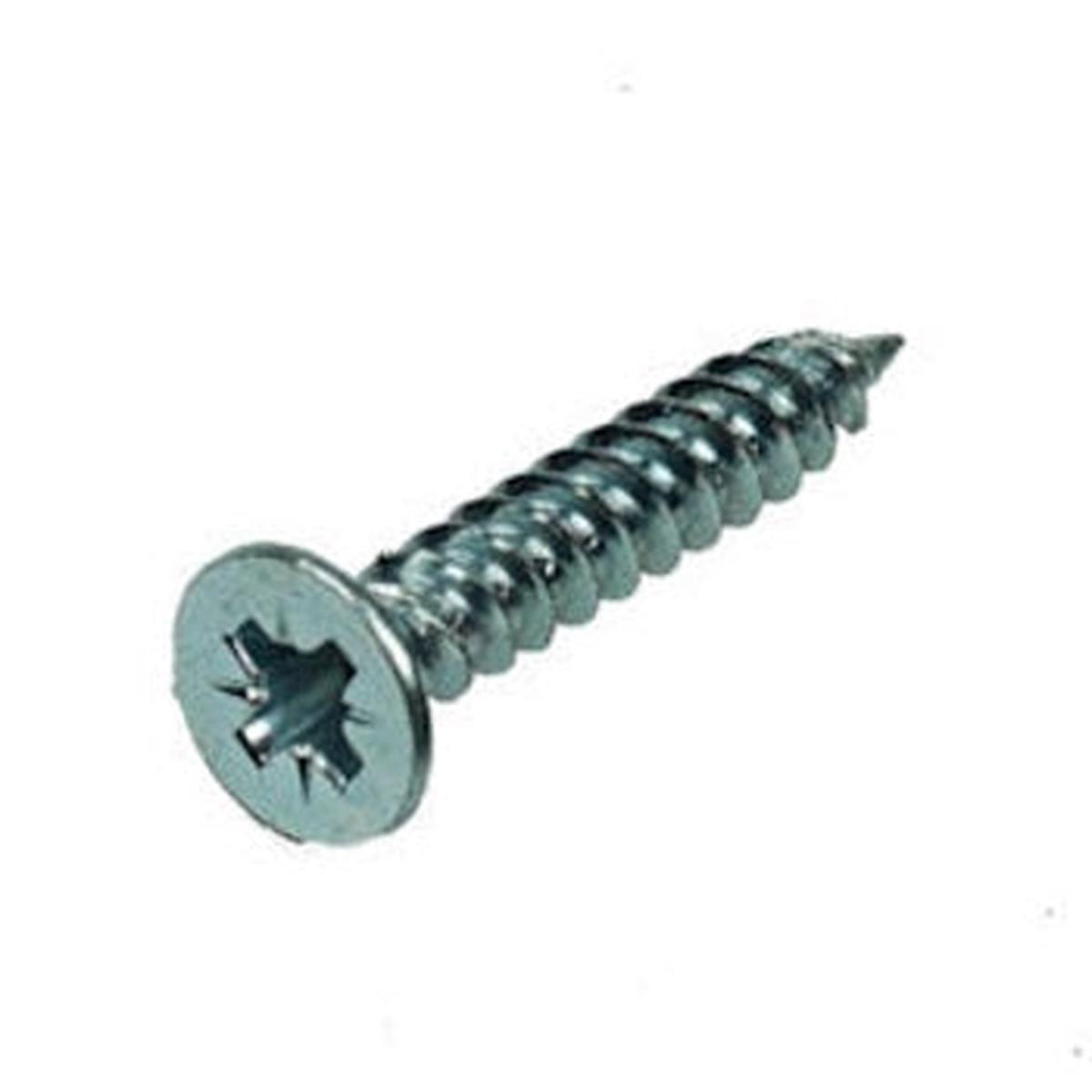 Twinthread Screws – Pozi Csk Head BZP – Various Sizes