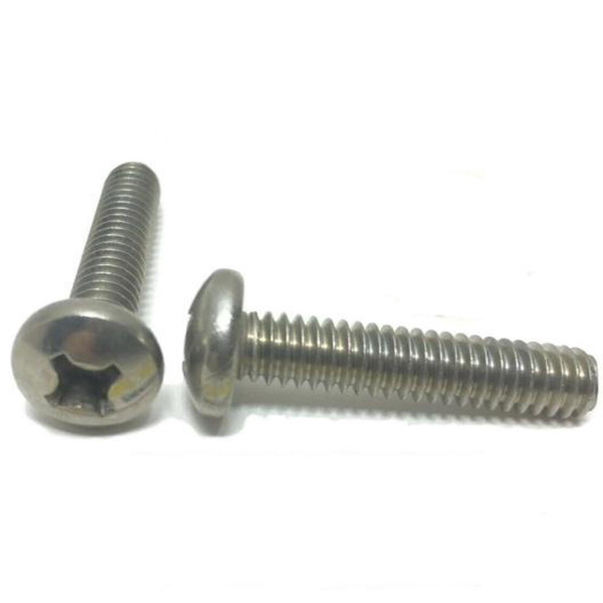 #10-32 x 1 1/2″ Phillips Pan Head Machine Screw Stainless Steel NF