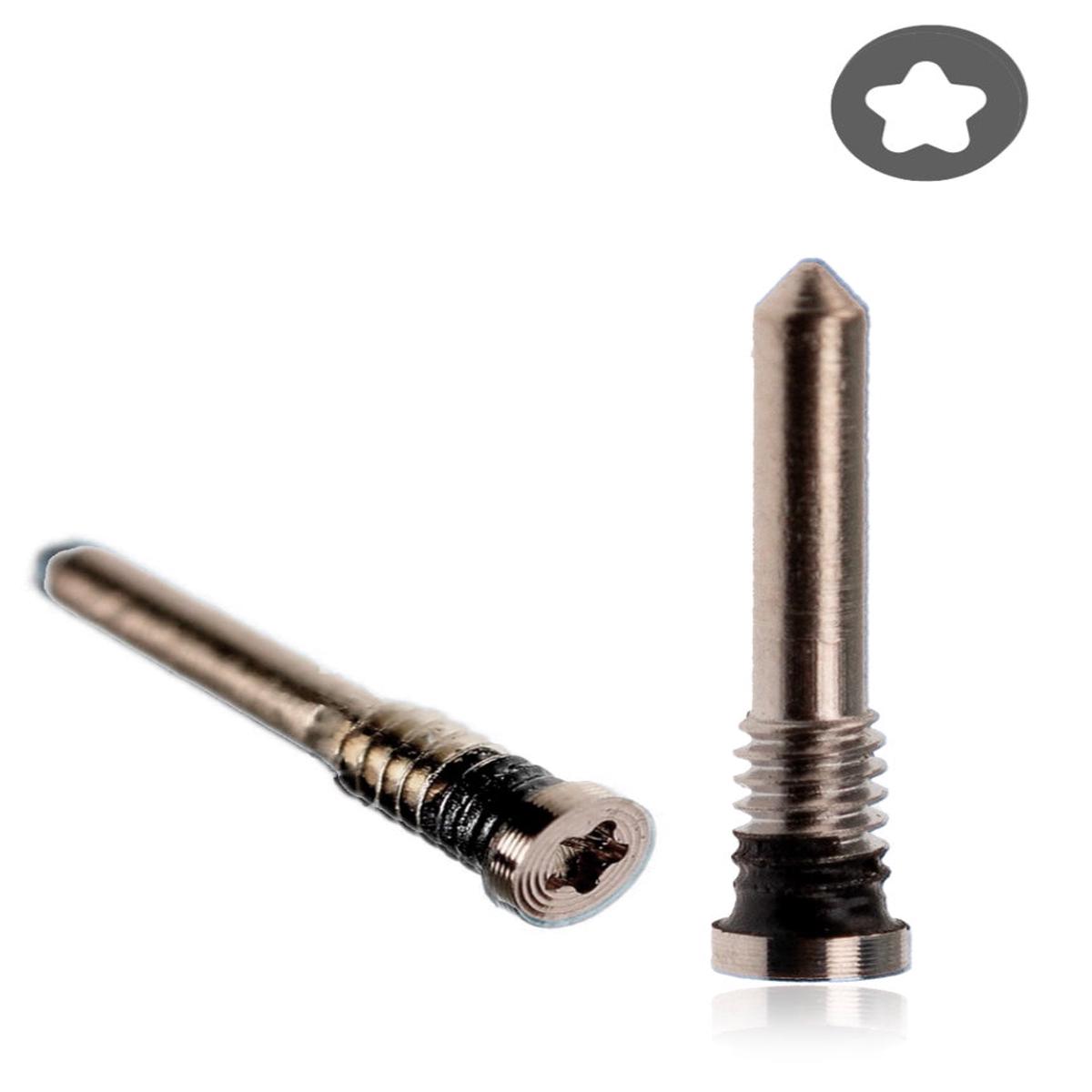 10-Pack Gold Bottom Screws Compatible with iPhone X to 14 Series  Pentalobe Screws for Charging Port Area