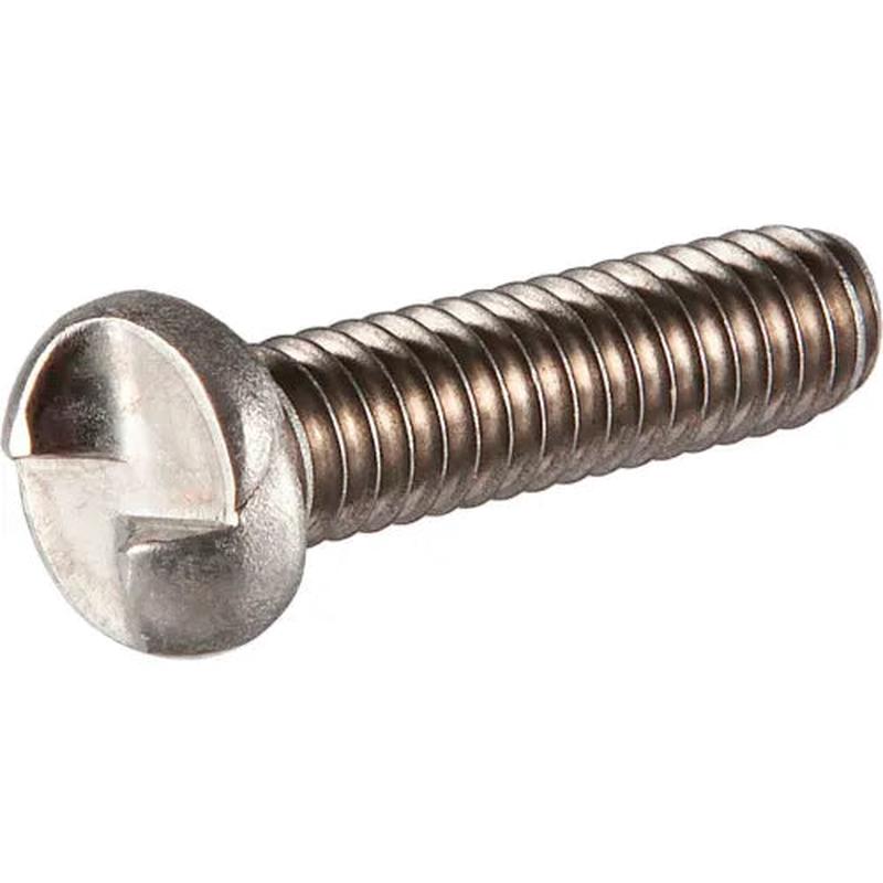 [100 PKG] Machine Screws Oval Head One Way 18/8 Stainless Steel 1/4-20 X 1/2