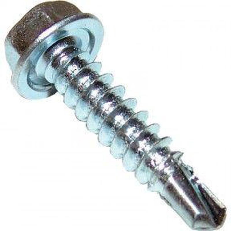 [10000 BULK] Self Drilling Screws Hex Washer #3 Point ProCorr Coated USA Made 1/4-14 X 1