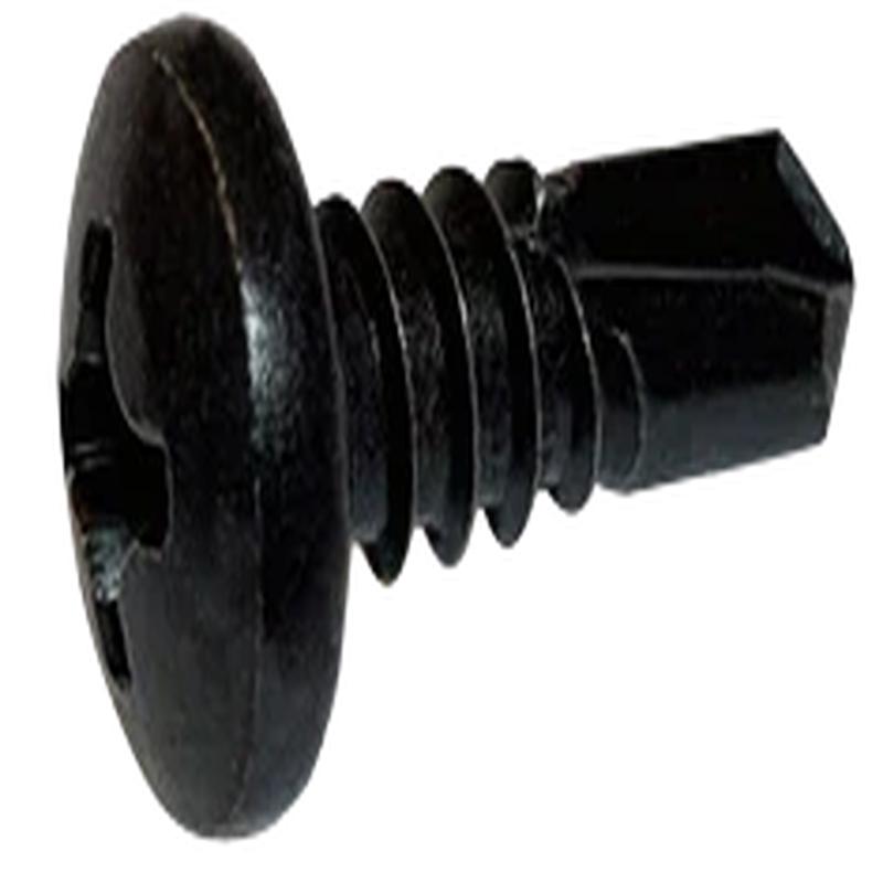 [3000 BULK] Self Drilling Screws Phil Pan #2 Point Steel Black Zinc 6 X 1/2