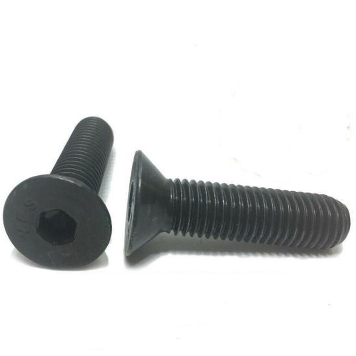 5/16″-18 x 1 1/2″ Flat Head Cap Screw Black Oxide Thread Socket