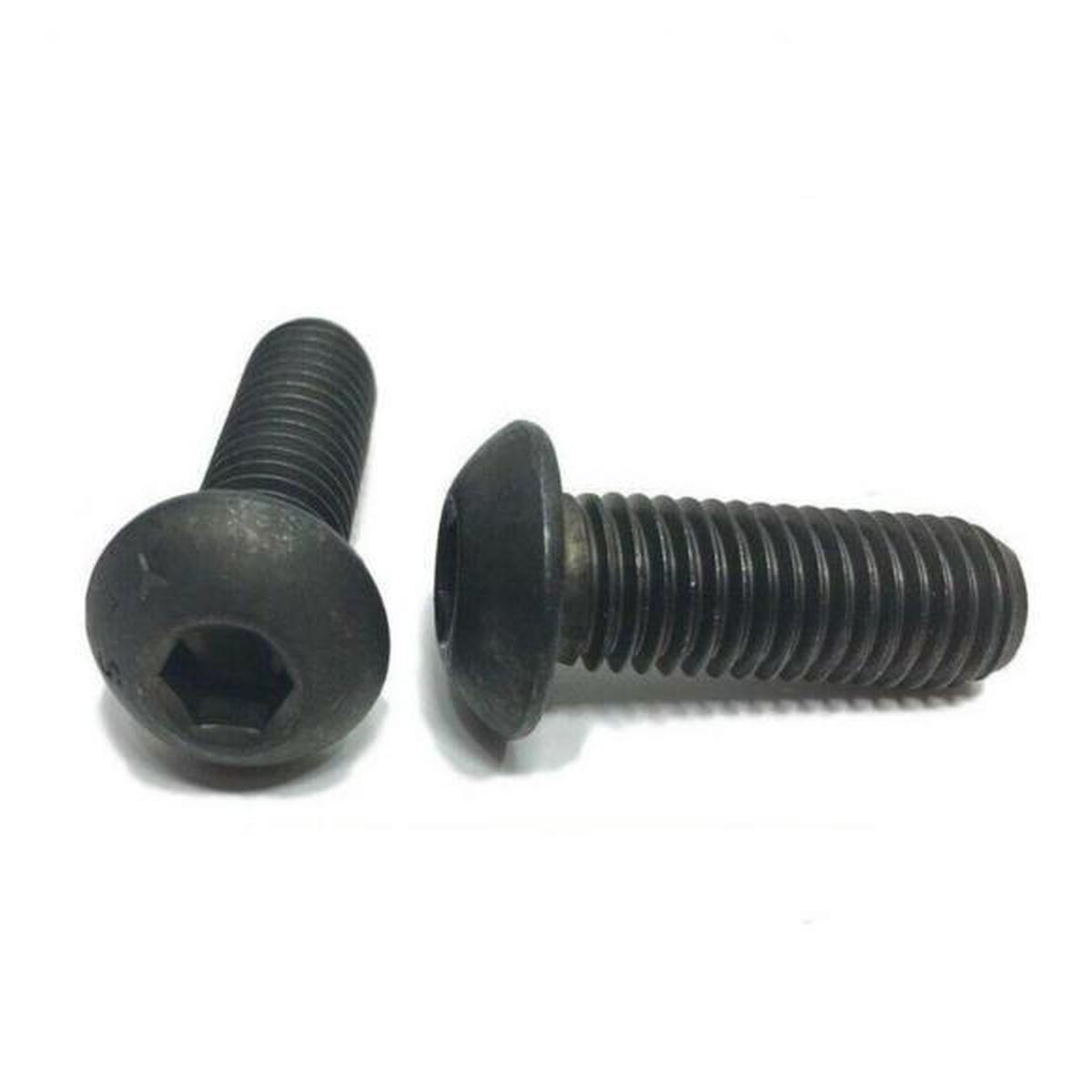 8-32 x 1 1/2″ Button Head Cap Screw Black Oxide Thread Socket
