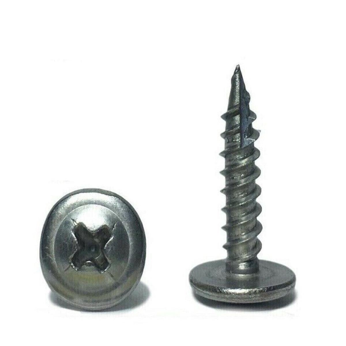 #8 x 1 1/4″ Stainless Steel Phillips Modified Truss Head K-Lath Screw Sharp Point
