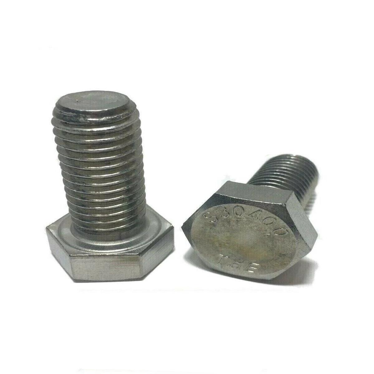 9/16″-12 x 1″ Stainless Steel Hex Cap Screw / Tap Bolt 18-8 / 304