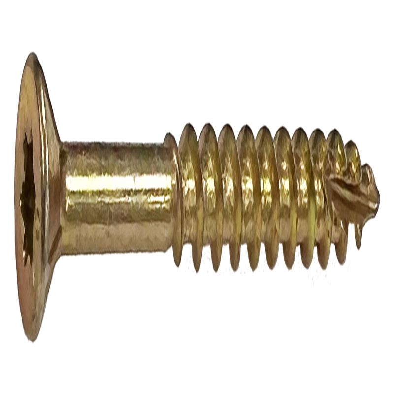 DAGGERZ DKSTY08200 8 x 2 Star Flat w/Nibs Type 17 Coarse Wood Screws Yellow Zinc 3500 PCS