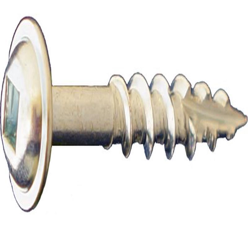 DAGGERZ DLRWSQZ0811008 8 x 1-1/8 Square Round Washer Head Type 17 Coarse Wood Screws Zinc 6000 PCS