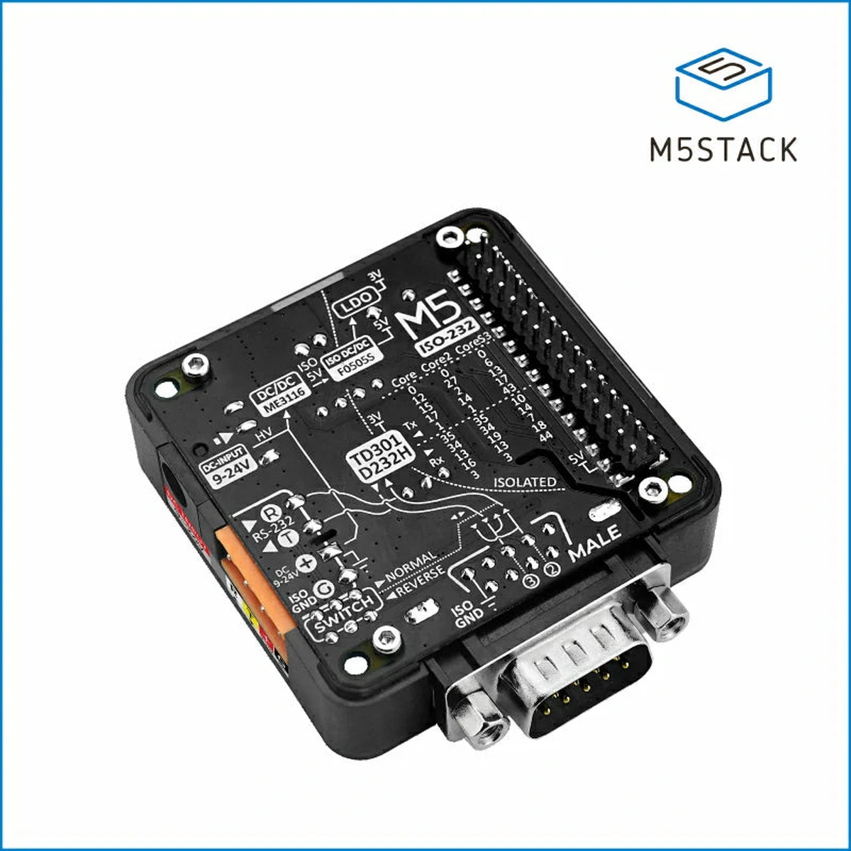 RS232 Module 13.2 with DB9 Male Connector