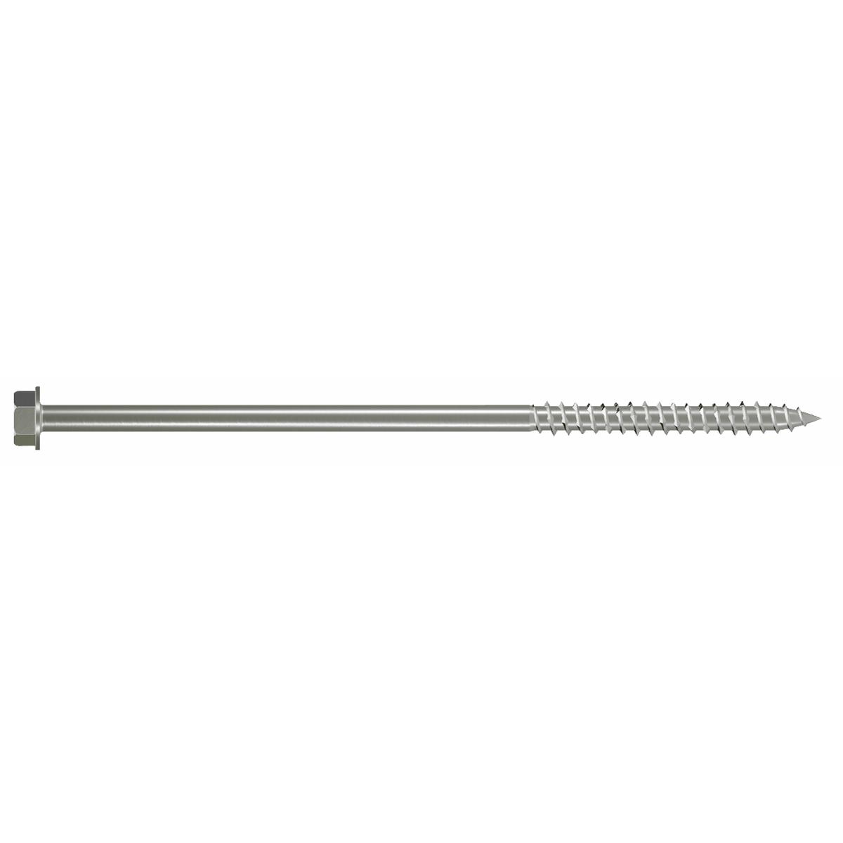 Simpson SDWH27800SS-R10 Strong-Drive SDWH TIMBER-HEX SS Screw 0.275 in. x 8 in. 1/2 Hex, Type 316