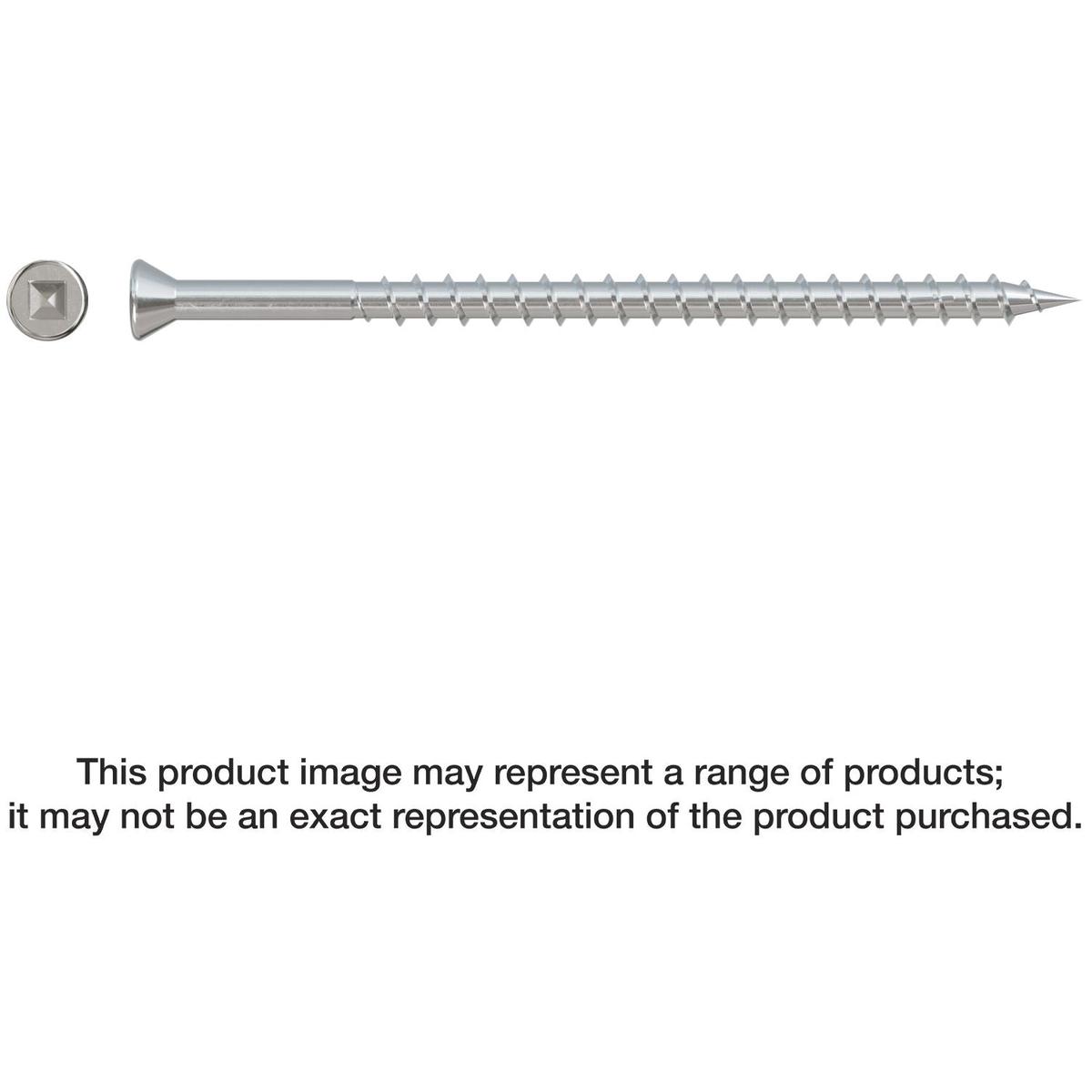 Simpson Strong-Tie SSDTH3S Trim-Head Screw, Sharp Point (Collated), #7 x 3-in. #2 SQ Type 305, 1000-Pack