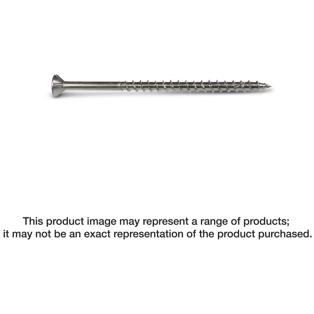 Simpson Strong-Tie T12250WP1 Strong-Drive DWP WOOD SS Screw, #12 x 2-1/2-in. T-27, Flat Head, Type 316, 1-lb.
