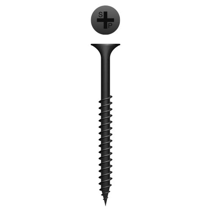 Strong-Point 1050 Phillips Bugle Head, Fine Thread, Phosphate Coated, 10 x 5, Box of 500 Drywall Screws