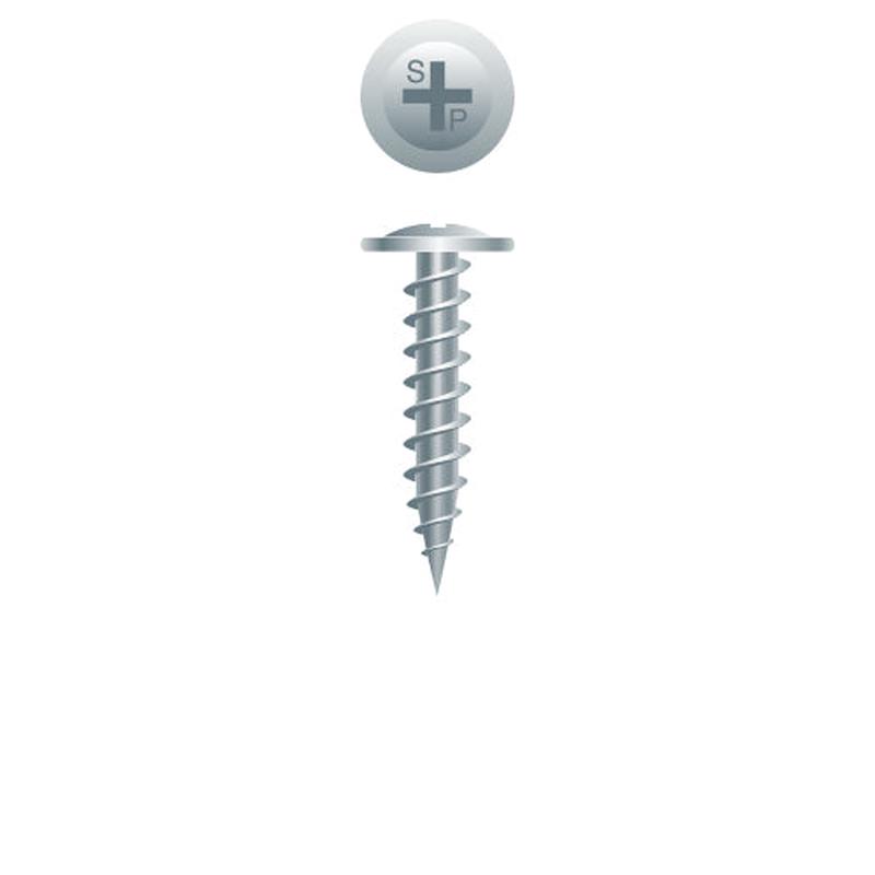Strong-Point 89MZ Phillips Modified Truss (R/W) Head, K-Lath, Zinc Plated, 8 x 1-1/4, Box of 5,000 Drywall Screws
