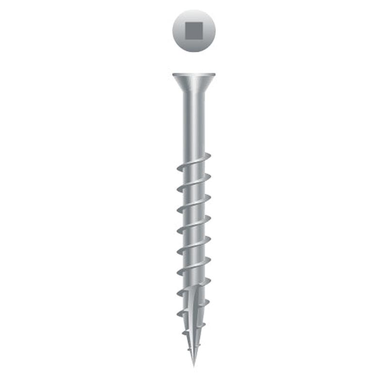 Strong-Point X3QSS 305 Stainless Steel Square Drive Trim Head, Coarse Thread, Type ’17’, 7 x 3, Box of 2,000 Stainless Steel Screws