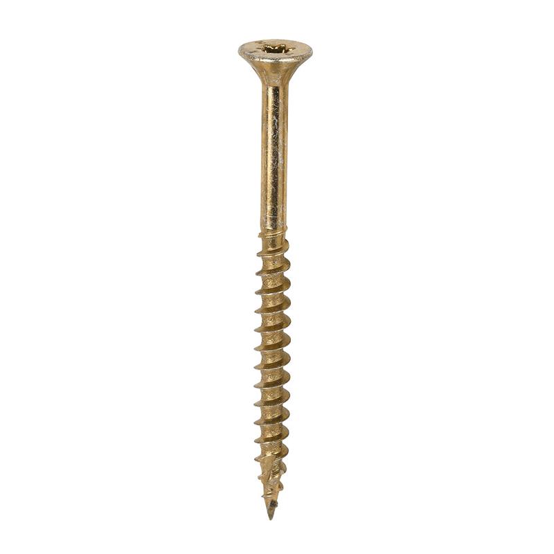 TIMCO C2 Clamp-Fix – TX – Double Countersunk with Ribs – Twin-Cut – Yellow – 6.0 x 80 – 200 Pieces Box