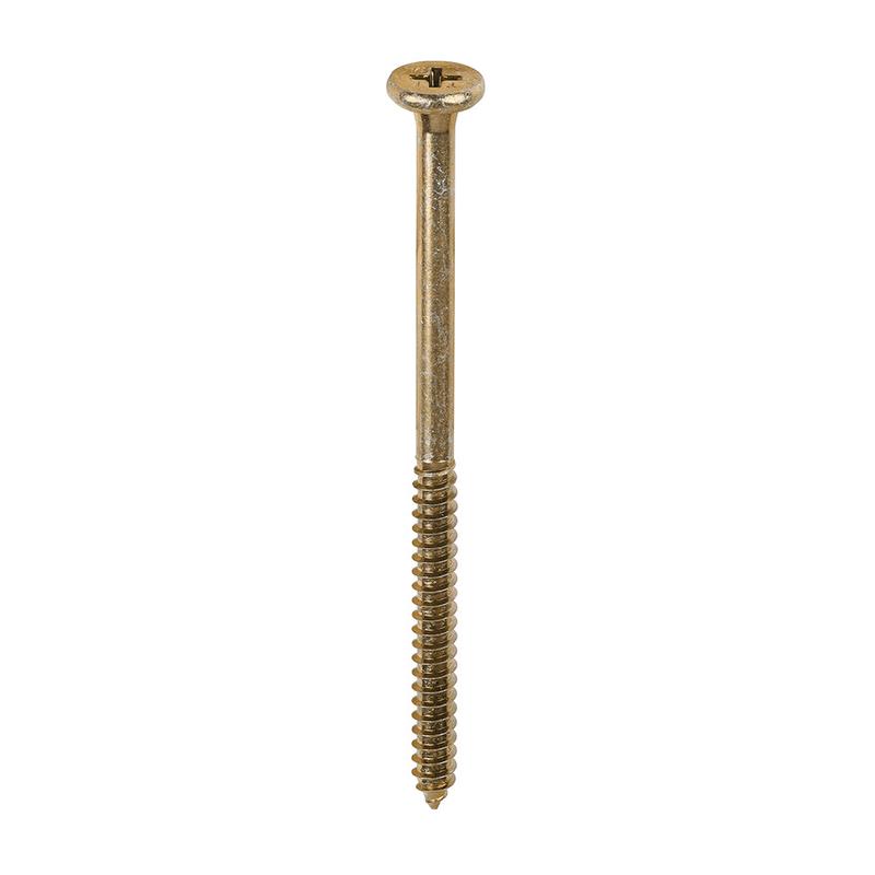 TIMCO Element Screws – Shallow Pan Countersunk – PH – Self-Tapping Thread – AB Point – Yellow – 4.8 x 80 – 200 Pieces Box