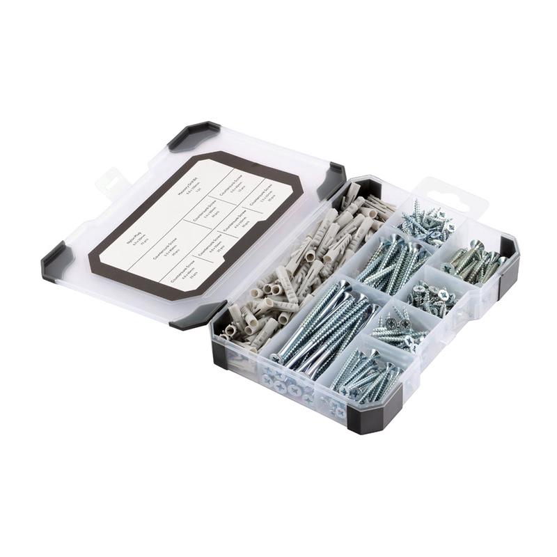 TIMCO Mixed Tray – Screws Plug & Drill Bit – Zinc – 251pcs – 251 Pieces Tray