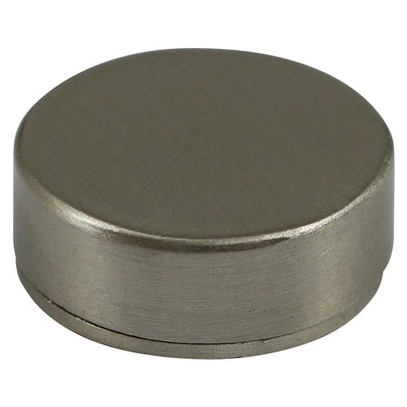 TIMCO Threaded Screw Caps – Solid Brass – Satin Nickel – 16mm – 4 Pieces TIMpac